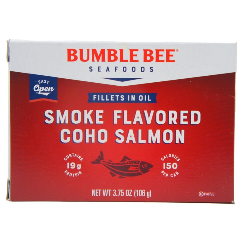 Bumble Bee Coho Salmon Fillet Smoked Flavored In Oil Tin