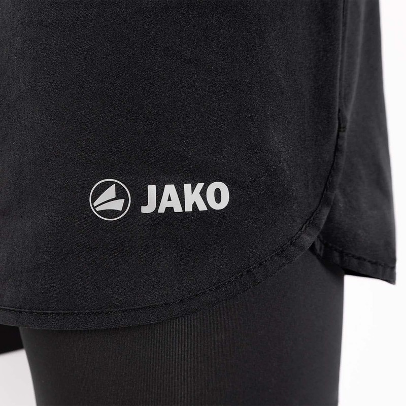 JAKO Brazil C6299-800 44 Women's Running Shorts 2-in-1, black