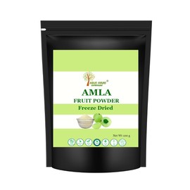 Amla Powder Indus Farms Superfoods Indian Gooseberry Freeze Dried Superfood Boosts Immunity Hair Skin Care Vegan GMO-Free Gluten-Free 100g