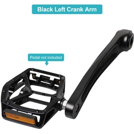 170mm Bike Crank Arm Aluminum Alloy Left Hand Crank Arm Replacement Accessory for Mountain Bike Road Bike