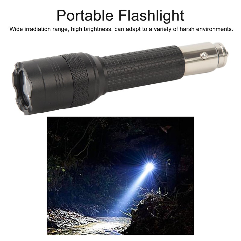 Mini Flashlight LED High Brightness Aluminum 2200mAh 300m Lighting Range
