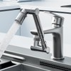 Extensión de grifo giratoria de 1440°, extensor aireador de grifo