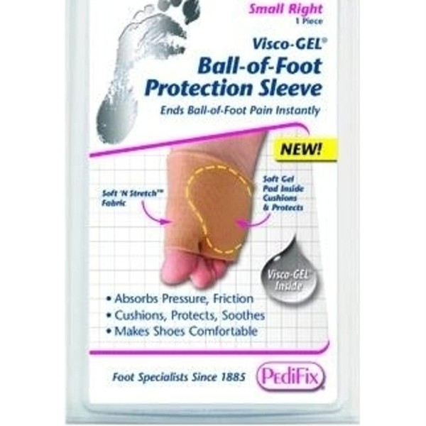 Complete Medical Visco-Gel Ball-of-Foot Protection Sleeve Right, Large, 1 Pound