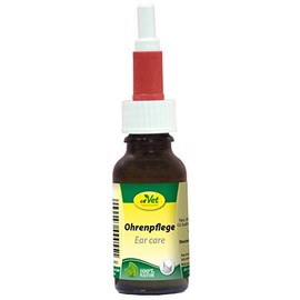 cdVet Naturprodukte Ohrenpflege 20 ml - Hund - Pflegemittel - schonende Reinigung + Pflege der Ohren + Gehörgang + Ohrmuschel - Milbenbefall - selbstständige Verteilung - Gesundheit - Tiefgründig -