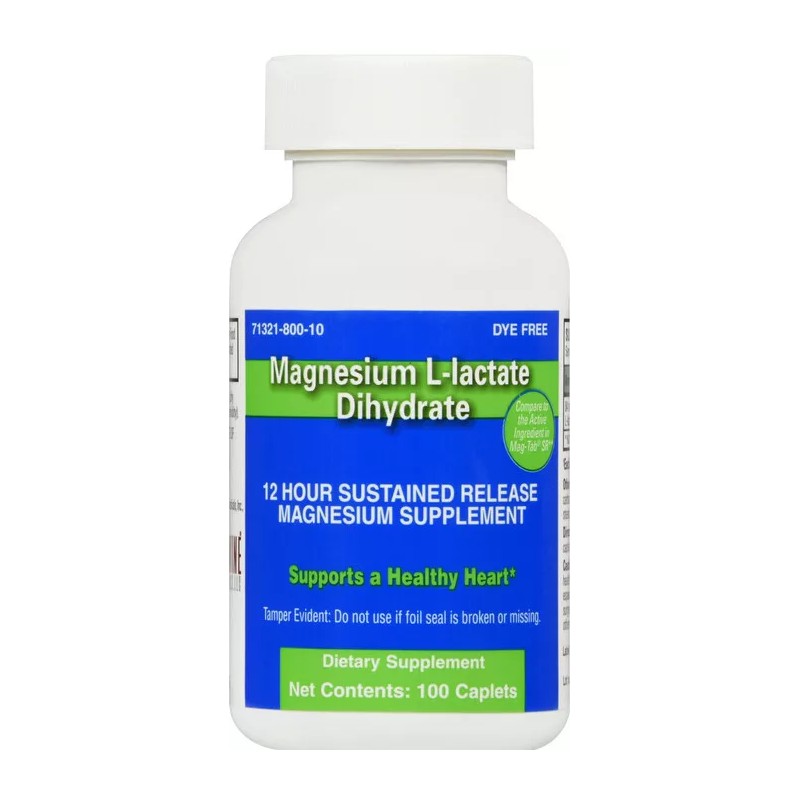 BRANDYWINE MAGNESIUM L-LACTATE DIHYDRATE 84 MG SR CAPLETS 100CT