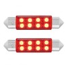 CTW 2 Pack Festoon Red 8 SMD High Power LED
