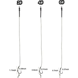 OROOTL Boilies Carp Hook Rigs, 45 Pieces Curved Carp Hook Braided Line with Boilie Stopper Bait Needle Tool Bait Stopper Corn Fishing Accessory Set