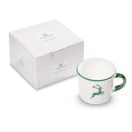 GMUNDNER KERAMIK Coffee Pot Smooth Capacity 0.24 Litres Green Deer Tableware Handmade in Austria