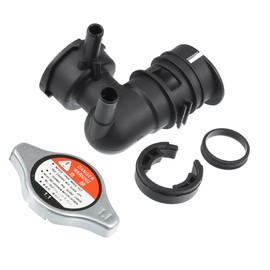 Hihaha 1 Set No.1643131490/1640162100 Engine Radiator Coolant Filler Neck with Radiator Cap for Lexus RX350 Base 3.5L V6 2007-2009