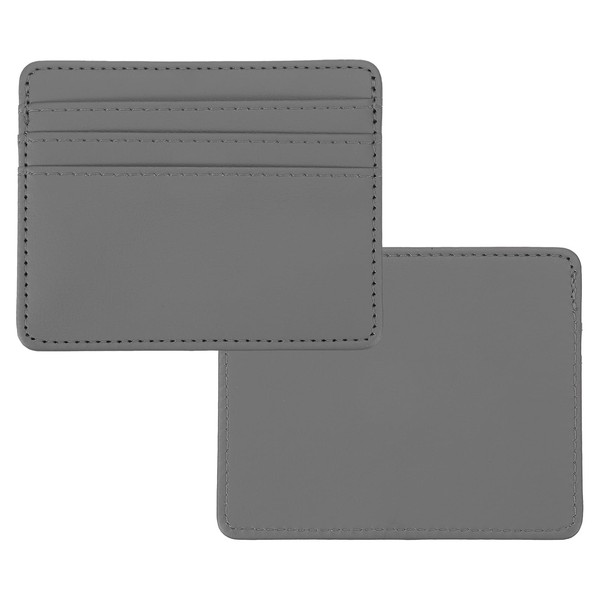 PATIKIL Minimalist Slim Wallet, 2 Pcs Leather Front Pocket Credit