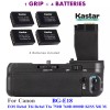 Kastar BG-E18 Battery Grip, LP-E17 Battery, Charger for Canon EOS