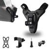XSQD Motorcycle Helmet Chin Mounts, Fixed Camera Bracket Set, 5-piece