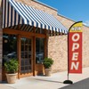 NOW OPEN Feather Flag, 8.2ft NOW OPEN Sign with Aluminum