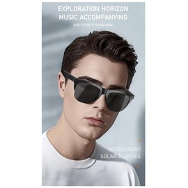 Aetherion Sunglasses Glasses New Smart Sunglasses Glasses Call Outdoor Sports Headphones HIFI Black Technology Anti-Touch UV