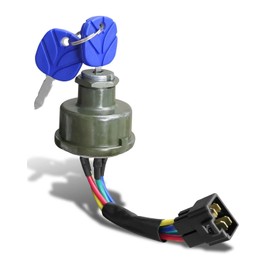 Ignition Switch with Key Compatible with New Holland TT45A TT50A TT60A TT75A Replace 82826806 87304791