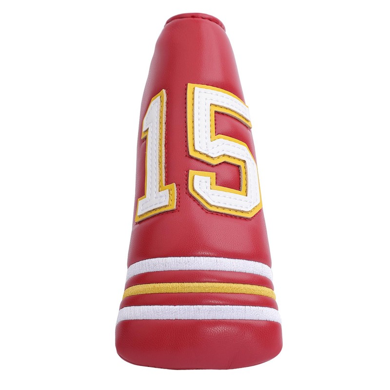 SHABIER Rote Golf-Putterabdeckung mit NO.15 Design Schlägerhaube für Blade Golf