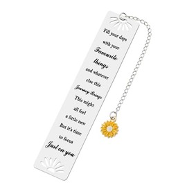 Retirement Gifts Bookmarks for Women Going Away Leaving Gifts for Friends Coworkers Inspirational Sunflower Bookmark Birthday Retirement Gifts for LeaderTeacher Boss