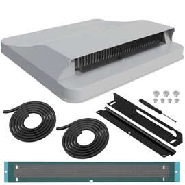 ACOVER Upgraded Vent Cover for RV, Trailer, Camper, Motorhome,Roof,Aerodynamic Design Weatherproof & No Drilling Installation 14"×14" Replacement for Camper/Trailer Vent Covers for Roof (White)