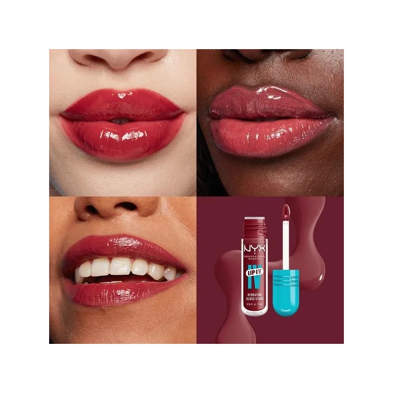 NYX PMU Lip IV, Gloss Serum Hidratante efecto tinta 5
