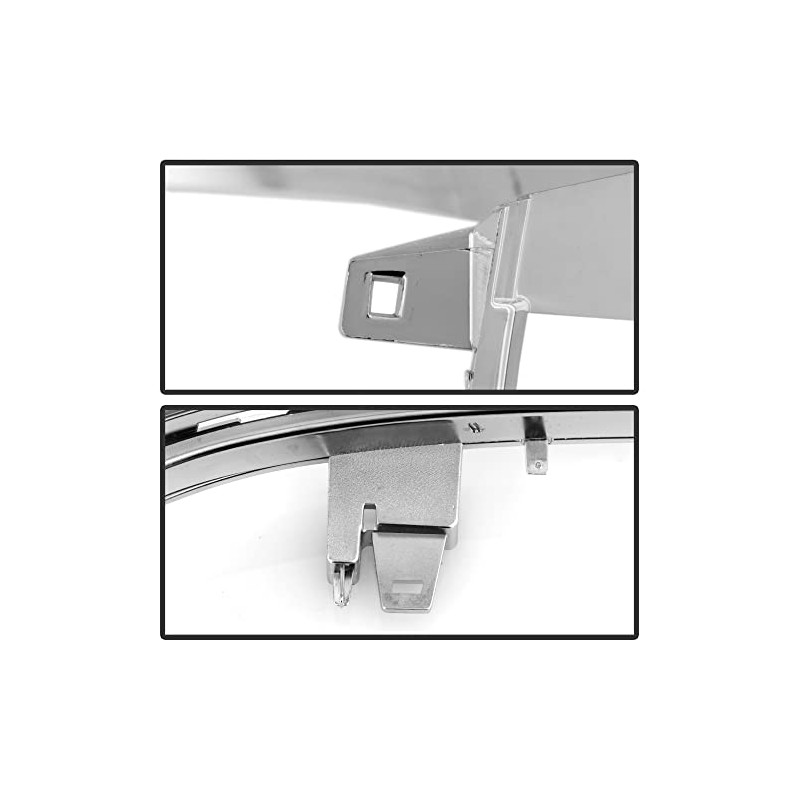 ACANII - For 2016-2018 Chevy Silverado 1500 Chrome Headlight Headlamp