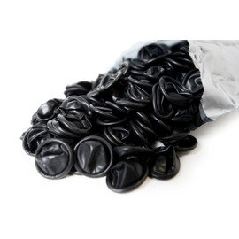 Bertech Static Dissipative Latex Conductive Finger Cots, Powder-Free, Large, Black (Pack of 720)