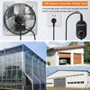 Hiorucet 14 Inch Shutter Exhaust Fan Wall Mounted, High Performance