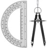 EBOOT Student Geometry Math Set, Metal Drawing Compass and 6