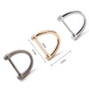 Pamtns Pack of 24 D Ring with Screw Backpack Buckle