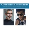 MODFANS 3er-Pack Lesebrille Herren Blaulichtfilter Metallrahmen Rechteck Stil Edelstahl Material