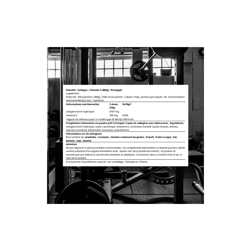 OstroVit Collagen + Vitamin C (400g) Pineapple