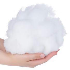 Homewit Toy Stuffing, 250g Stuffing for Crafts, 100% Natural Polyester Filling Cotton, Washable White Polyfill for Crochet, Knitted Toys, Pillows & Cushions