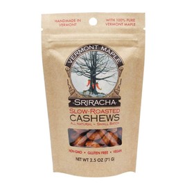 Sugar Bob's Finest Kind - Vermont Maple Sriracha Slow Roasted Hot & Spicy Cashews Case, 2.5 oz (12 Pack)