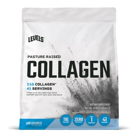 Niveles de péptidos de colágeno, pasto criado, sin OMG, sin sabor, 1 libra                                                                            