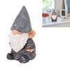 Garden Gnome Resin Structure Stable Bottom Retro Style Gnome Figurine