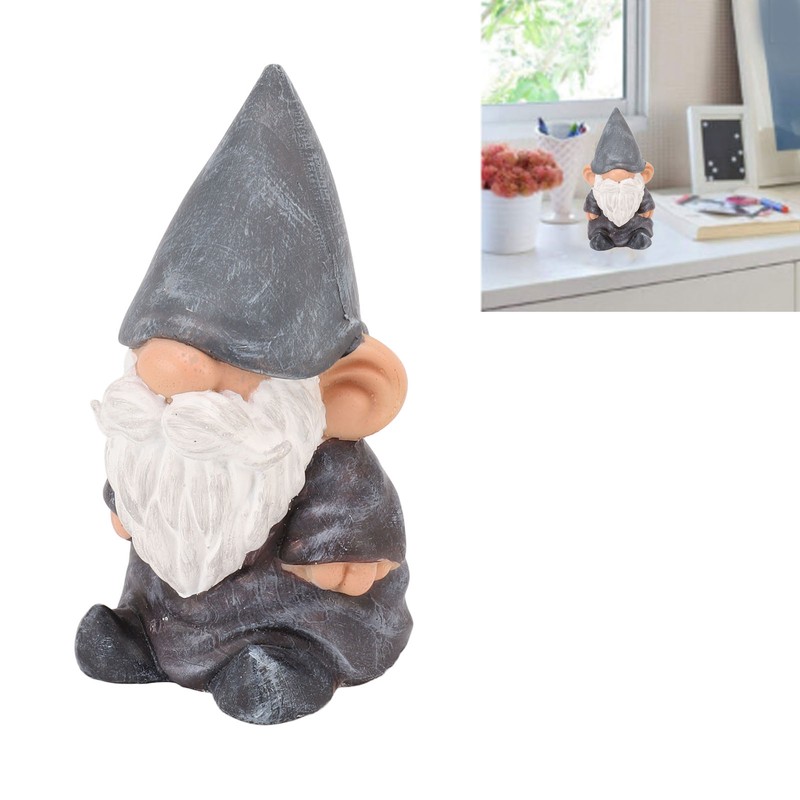 Garden Gnome Resin Structure Stable Bottom Retro Style Gnome Figurine