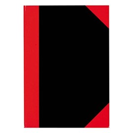 Stylex A5 Sqaured DIN Exercise Book - Black/Red