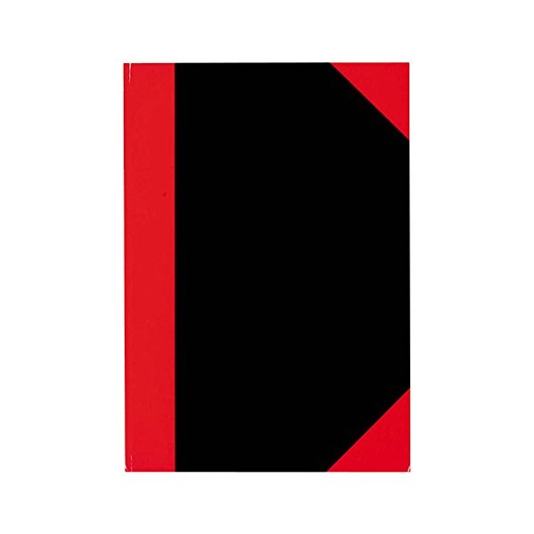 Stylex A5 Sqaured DIN Exercise Book - Black/Red