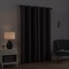 ECLIPSE Microfiber Total Privacy Blackout Thermal Grommet Window Curtain for