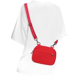 MAXTOP Red Small Crossbody Bags for Women with Detachable Strap Cross Body Bag Fanny Pack Cell Phone Purse Travel Wallet Gifts