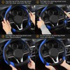 West Llama Flat Bottom Car Steering Wheel Cover for Nissan,D
