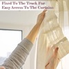 Pack of 100 Plastic Curtain Rollers, Curtain Hooks, Curtain Hooks