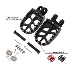 AnXin Foot Pegs Footpegs Footrests Foot for KLX300 KLX300R KLX300SM 97-07 20-24 KLX250 06-20 KLX250S 09-14 KLX250R 94-96 KLX650 93-96 Dirt Bike Black