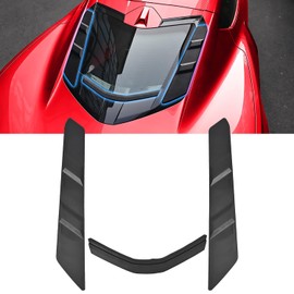 BILLFARO Dry Bay Vent Blocks and Rear Window Spoiler,Rear Hatch Hood Car Wash Covers Engine Bay Air Vent Inserts Protection for Corvette C8 Stingray Z51 Coupe 2020+ for C8 Z06/E-Ray 2023+