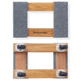 Sure-Max Heavy-Duty 12 in. x 18 in. Furniture Moving Dolly, 2-Pack, Premium Hardwood with Swivel Casters, 1,320 lbs. Total Capacity