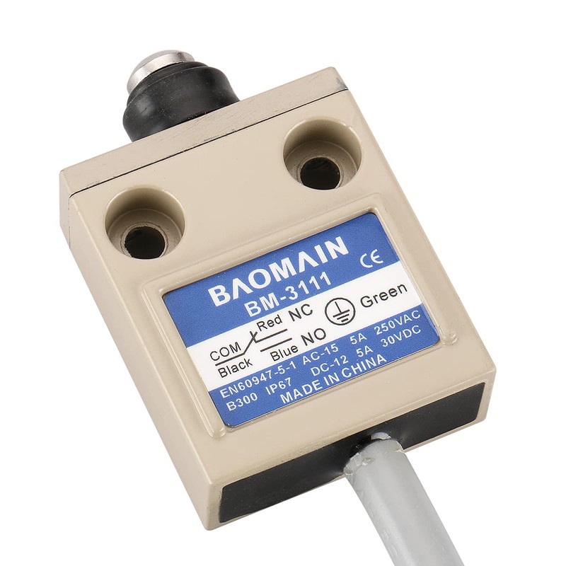 Baomain Limit Switch TZ-3111 (BM-3111) Sealed Plunger Momentary SPDT 1NO