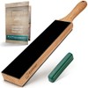 BeaverCraft Leather Strop for Knife Sharpening - Dual-Sided Knife Strop