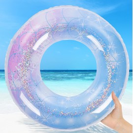 浮き輪 浮輪 うきわ 大人用 子供用 フロート 水遊び用 キラキラ 夏休み 空気入れ スイミング 星空柄 (星空柄, 80#)