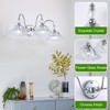 ZHUOER Chrome Bathroom Vanity Light Fixtures 3 Lights Vanity Lights