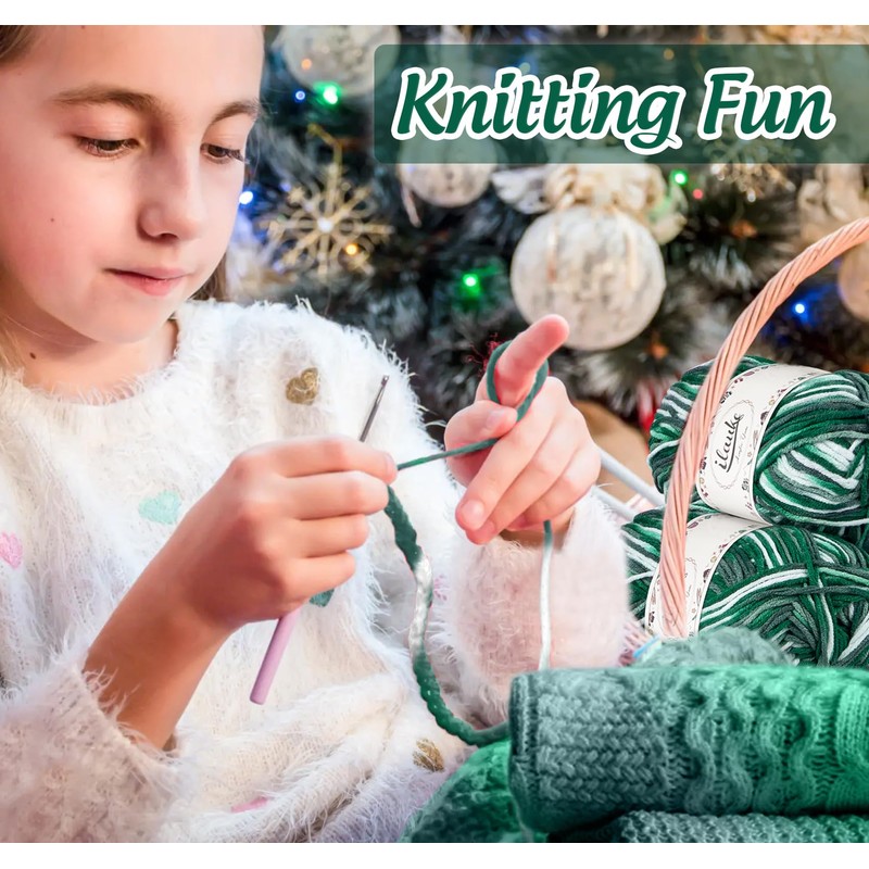 ilauke Yarn for Crochet 6 x 50g, Knitting Wool Yarn