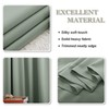 PONY DANCE Sage Green Curtains Blackout Curtains for Kids Bedroom